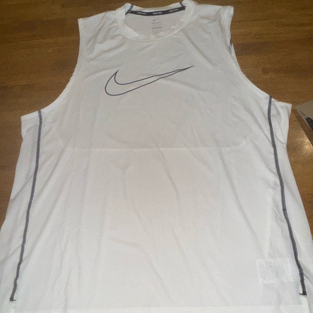 Nike Men’s Pro Running Training Mesh Tank Top White 2XL DD1977 100 New With Tags